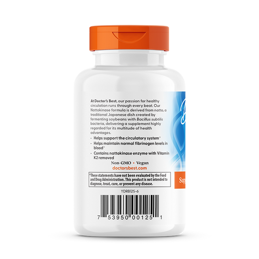 Nattokinase 2.000 FU — Doctor's Best, 90 Cápsulas Vegetarianas