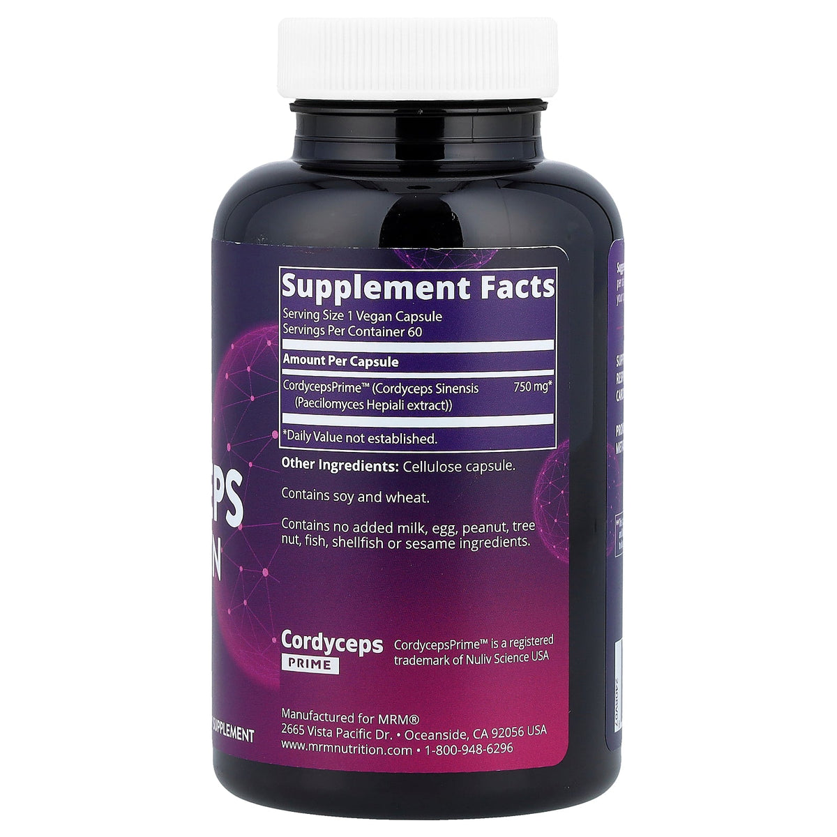 Cordyceps Cepa CS-4 — MRM Nutrition, 60 Cápsulas Veganas