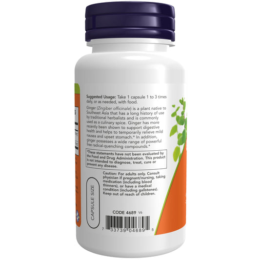 Extrato de Raiz de Gengibre, 250 mg, 90 Cápsulas Vegetarianas