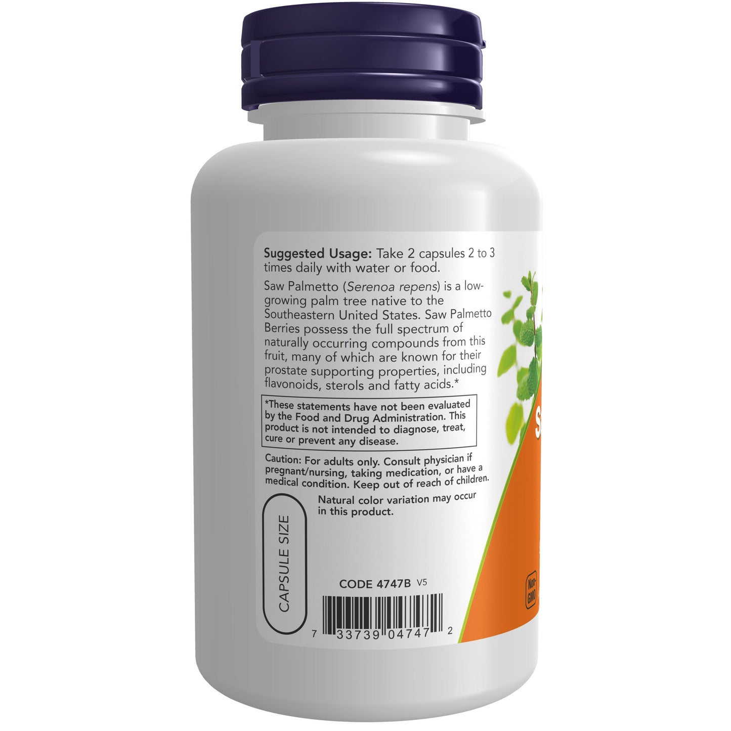 Saw Palmetto Berries, 550 mg, 100 Cápsulas Vegetarianas