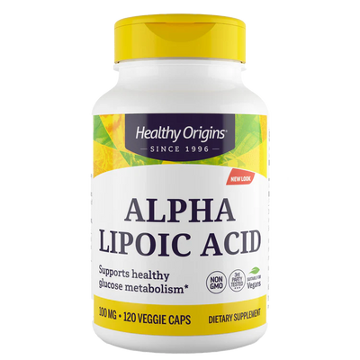 Ácido Alfa Lipóico, 100 mg, 120 Cápsulas Vegetarianas - Healthy Origins