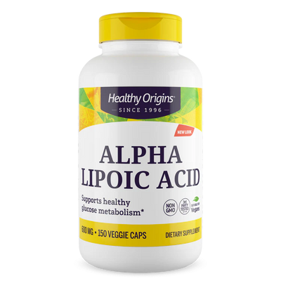 Ácido Alfa Lipóico, 600 mg, 150 Cápsulas - Healthy Origins
