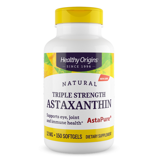 Astaxantina Forca Tripla 12mg (AstaPure) - Healthy Origins, 150 Softgels