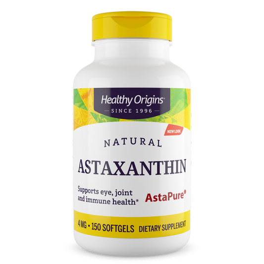 Astaxantina Força Tripla, 12 mg, 150 Cápsulas Gelatinosas - Healthy Origins