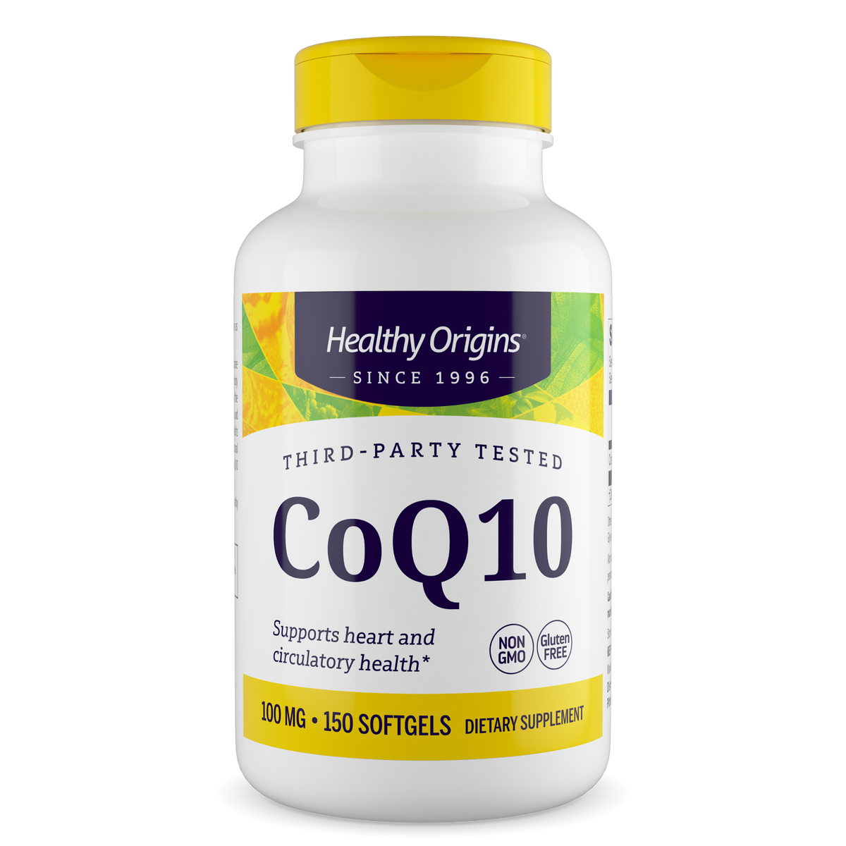 CoQ10 (Ubiquinona) 100mg - Healthy Origins, 150 Softgels