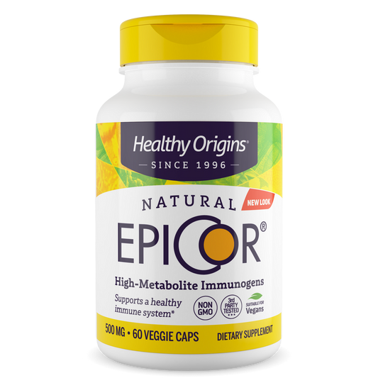 EpiCor 500mg - Healthy Origins, 60 Capsulas Vegetarianas
