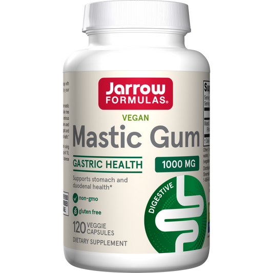 Mastic Gum (Resina de Lentisco) Vegana 1.000mg — Jarrow Formulas, 120 Cápsulas Vegetarianas