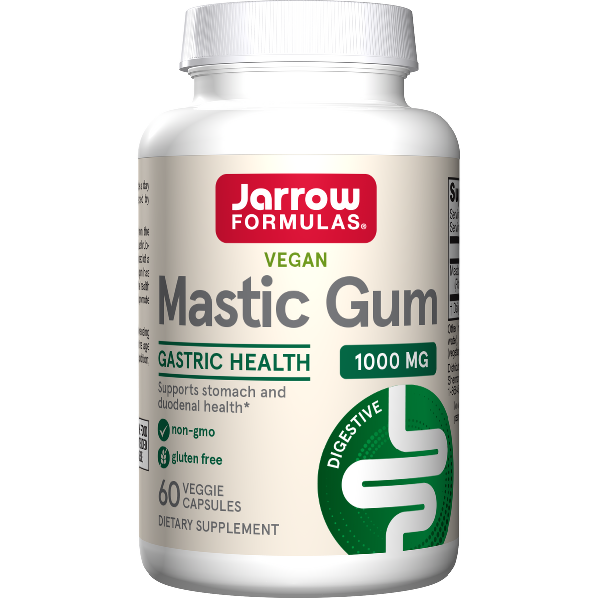 Mastic Gum (Resina de Lentisco) Vegana 1.000mg — Jarrow Formulas, 60 Cápsulas Vegetarianas