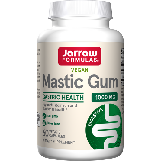 Mastic Gum (Resina de Lentisco) Vegana 1.000mg — Jarrow Formulas, 60 Cápsulas Vegetarianas