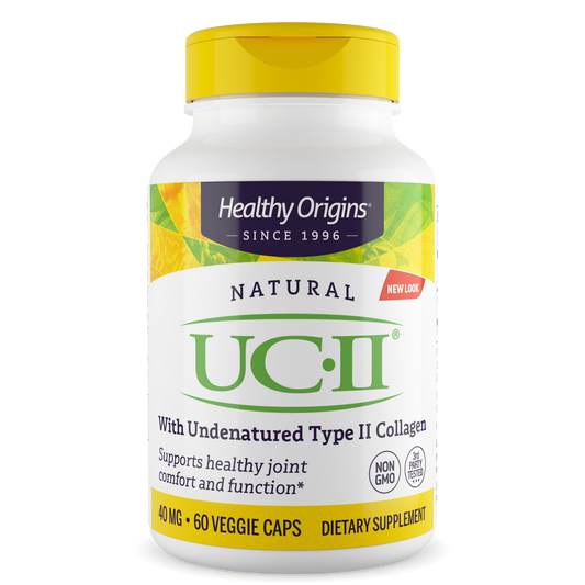 UC-II Colageno Tipo II 40mg - Healthy Origins, 60 Capsulas Vegetarianas
