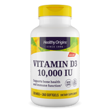 Vitamina D3 10.000 UI (Uso Alternado) - Healthy Origins, 360 Softgels