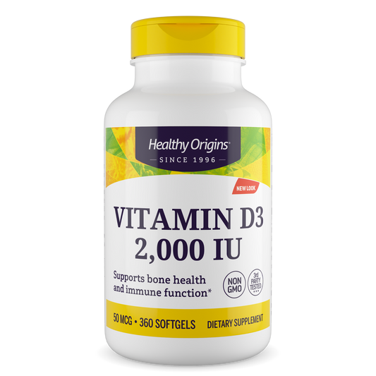 Vitamina D3 2.000 360s HEALTHY Origins mct oil