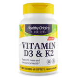 Vitamina D3 e K2 50mcg/200mcg Healthy Origins 60 softgels