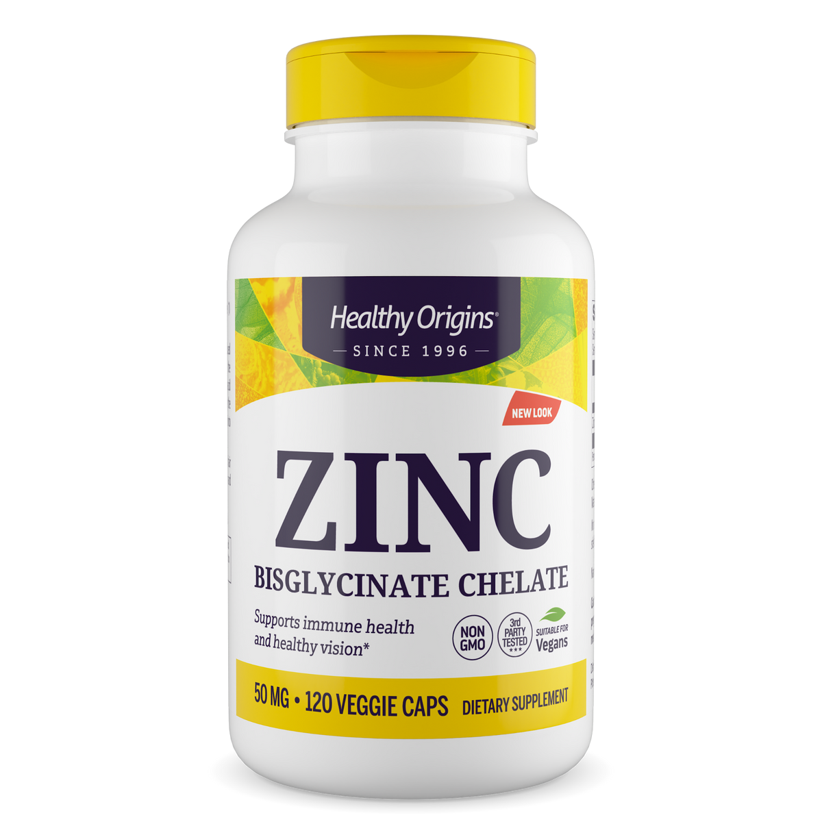 Zinc 50mg 120 vcg caps HEALTHY Origins