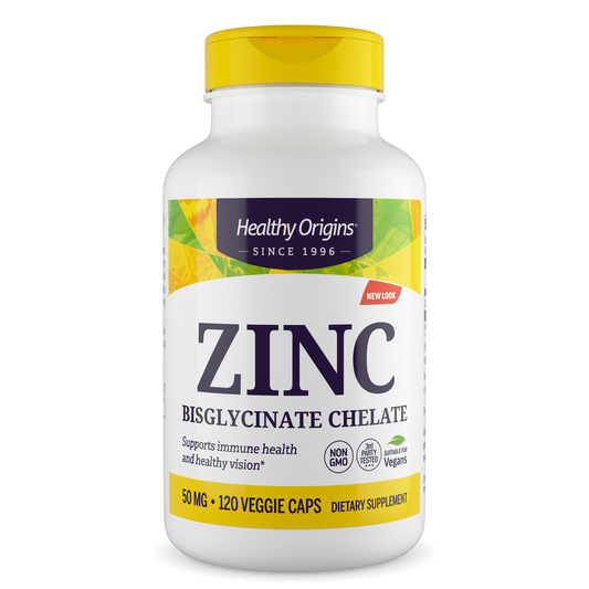 Zinc 50mg 120 vcg caps HEALTHY Origins