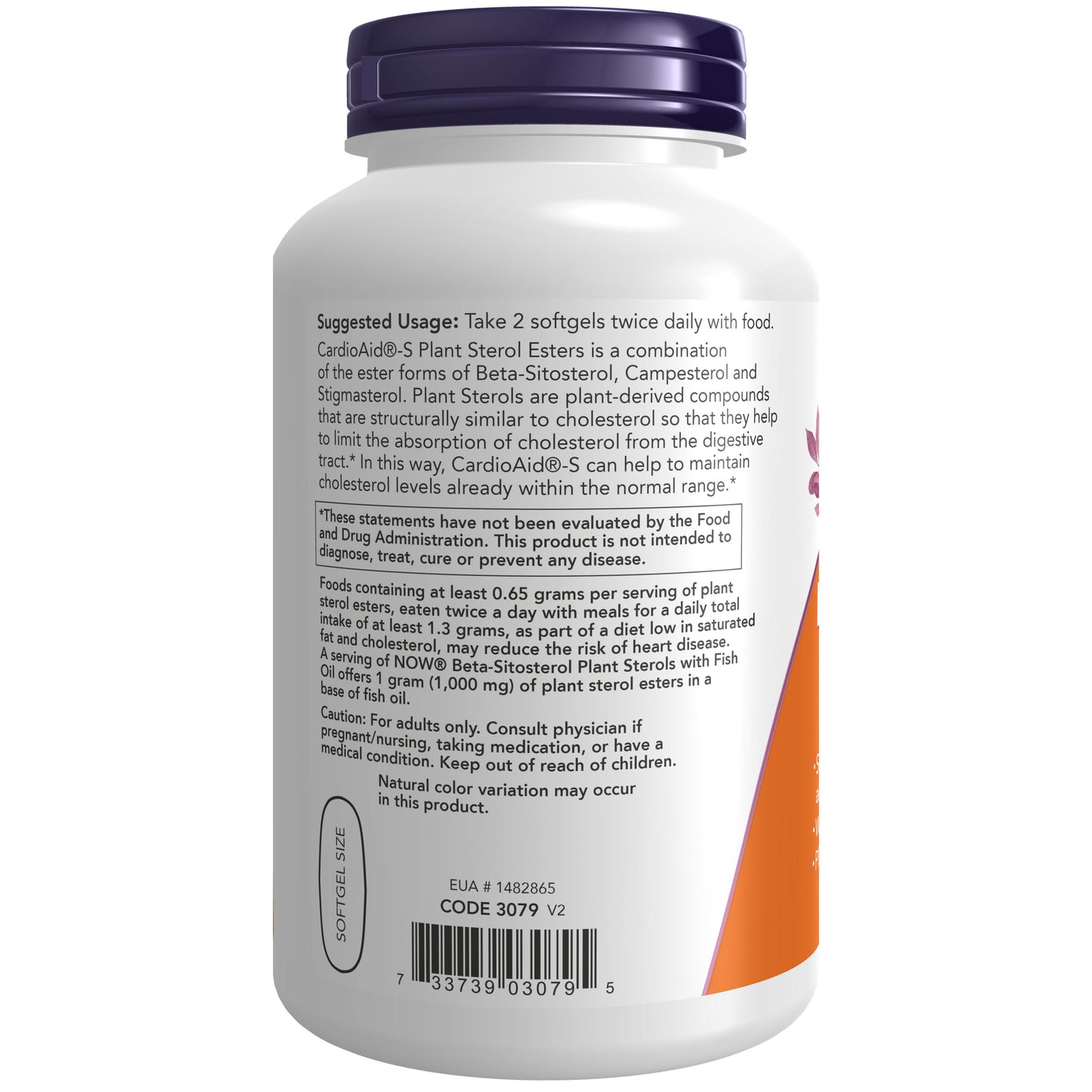 Esteróis Vegetais Beta-Sitosterol, 180 Softgels