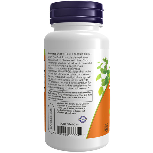 Extrato de Casca de Pinheiro, 240 mg, 90 Cápsulas Vegetarianas