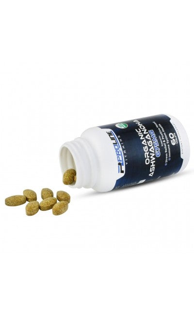 Ashwagandha Orgânica 675mg — Proline Vitamins, 60 Tabletes