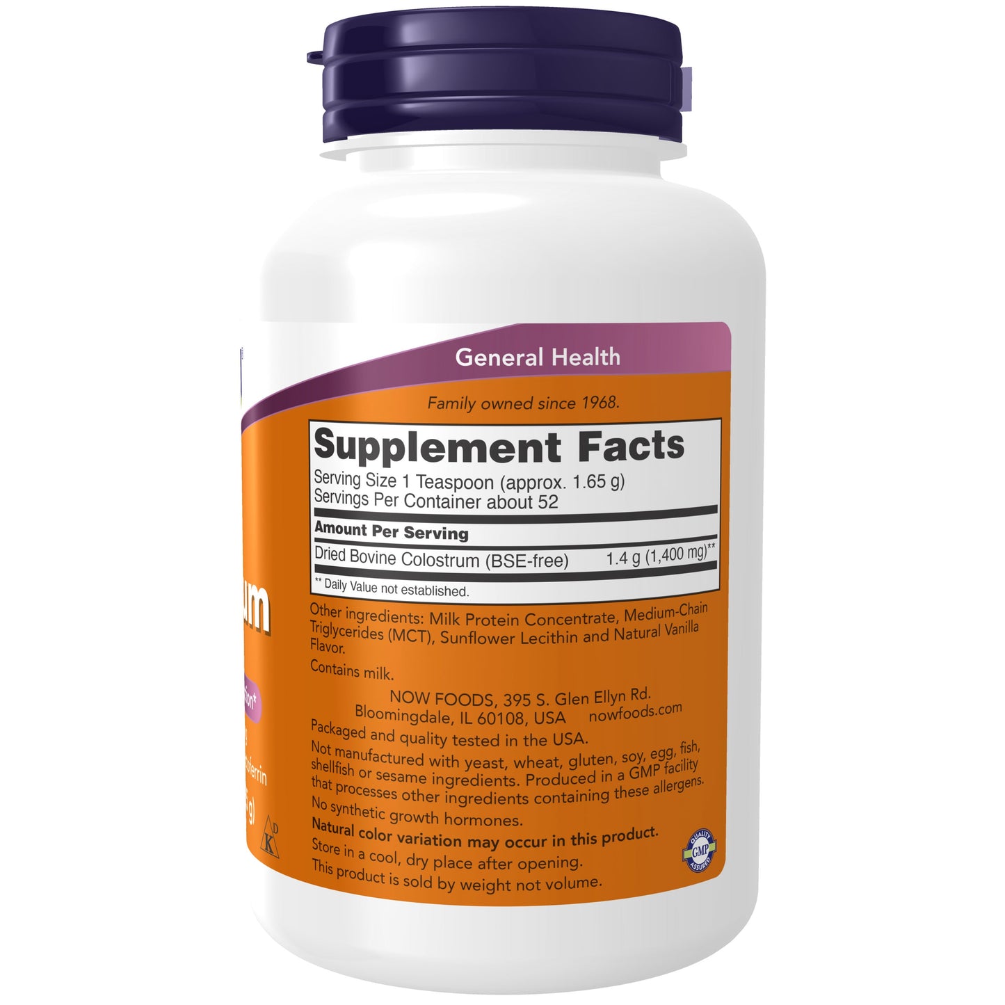 Colostro em Pó, ( 85 g)