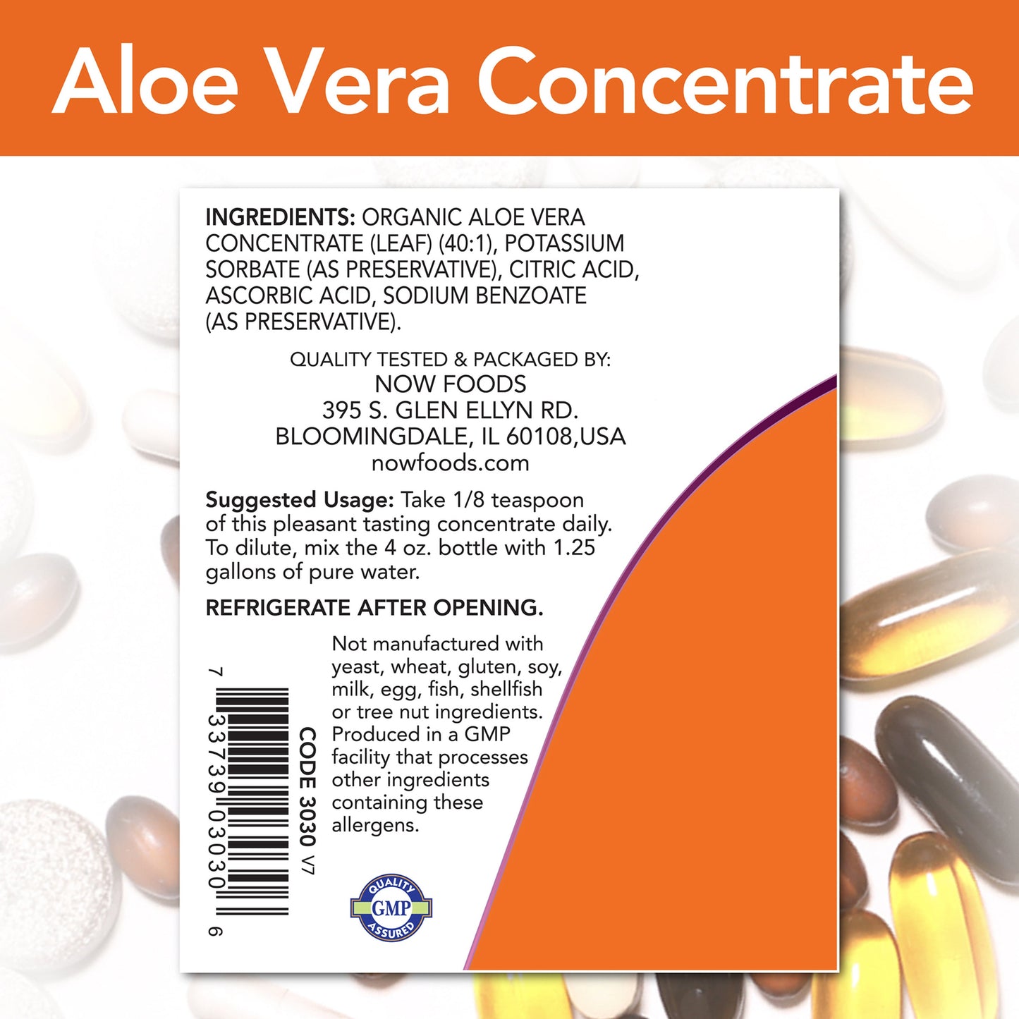Aloe Vera, Concentrado, 118 ml