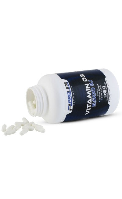 Vitamina D3 5.000 UI Vegana — Proline Vitamins, 360 Cápsulas Vegetais