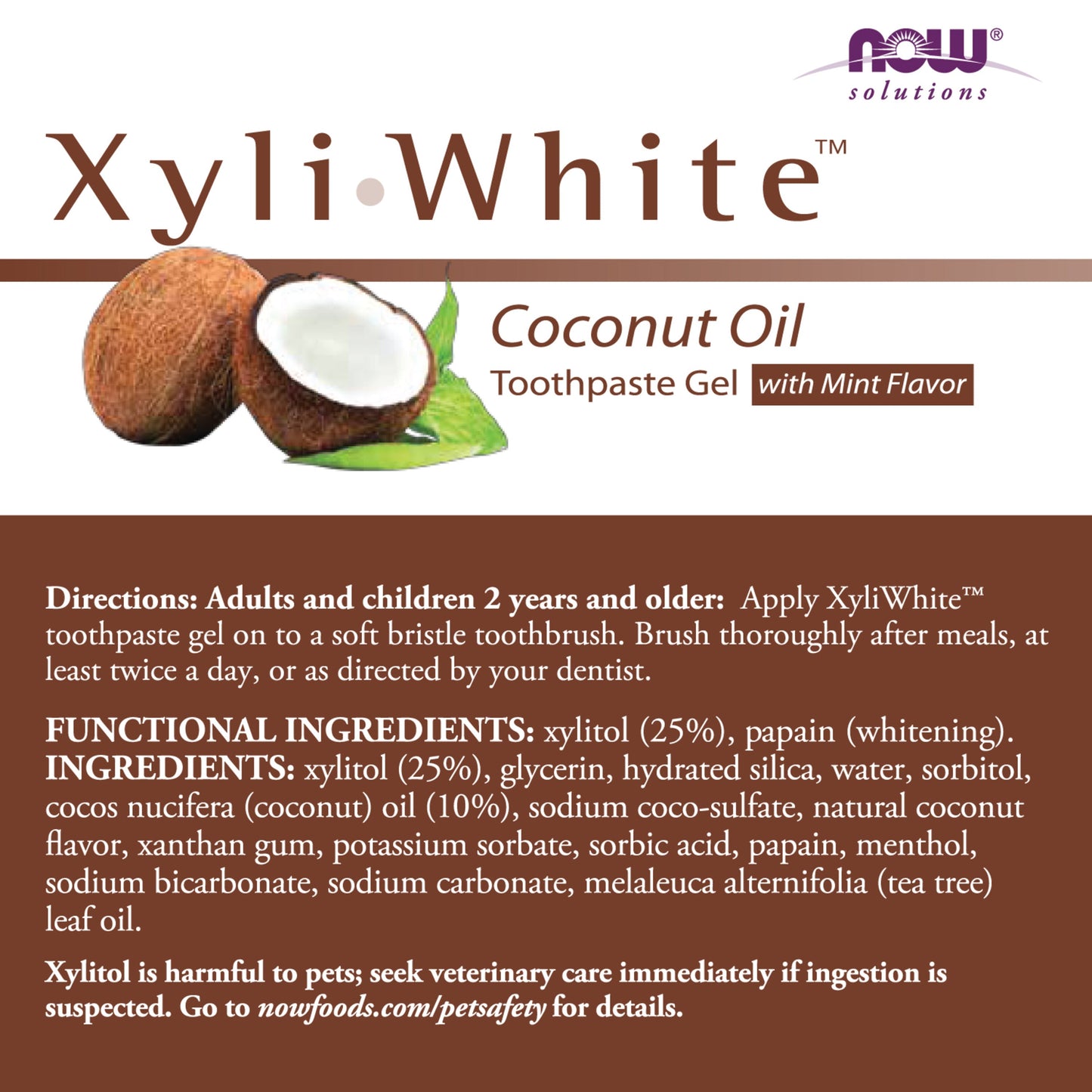 XyliWhite™ Creme Dental em Gel com Óleo de Coco, ( 181 g)