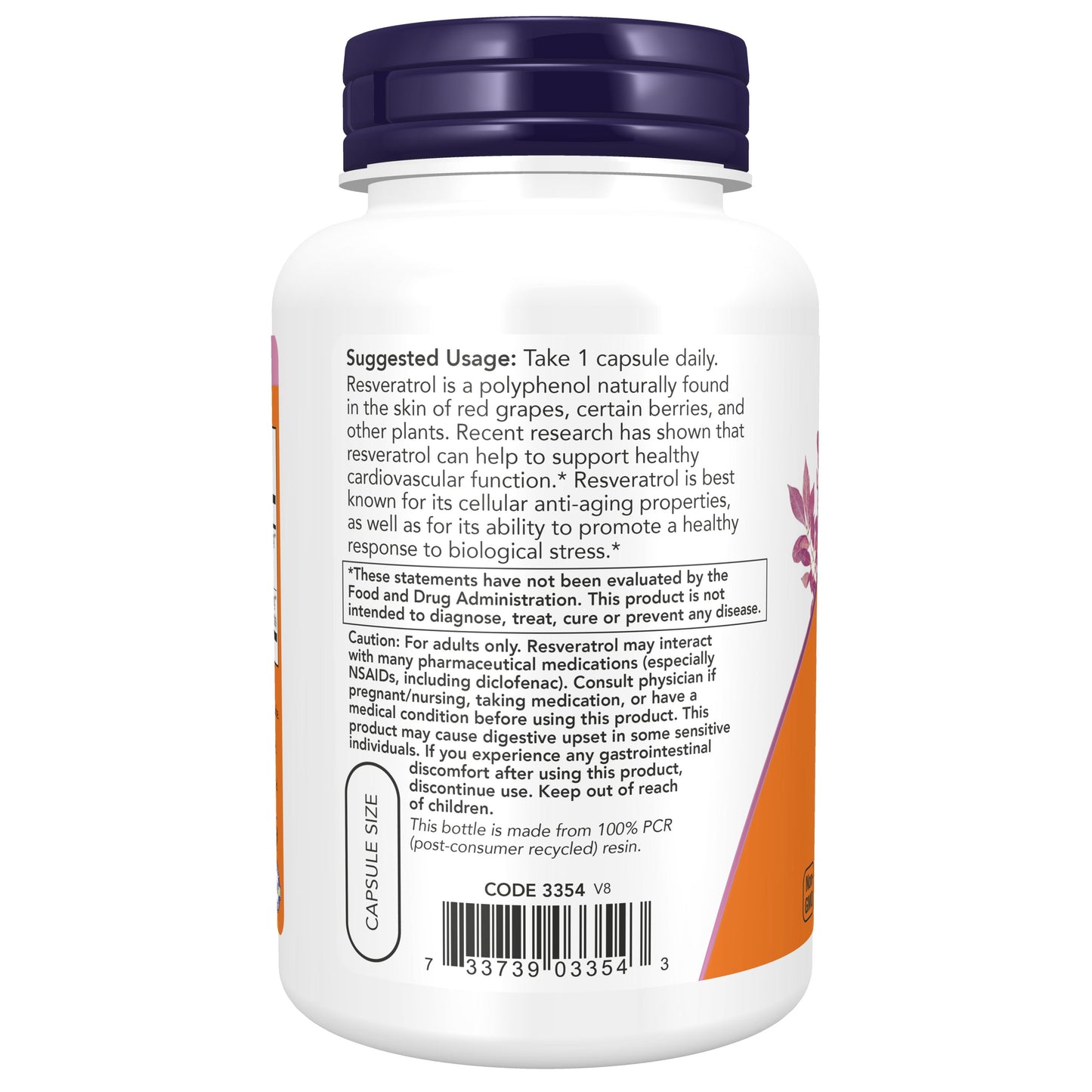 Resveratrol, 200 mg, 120 Cápsulas Vegetarianas