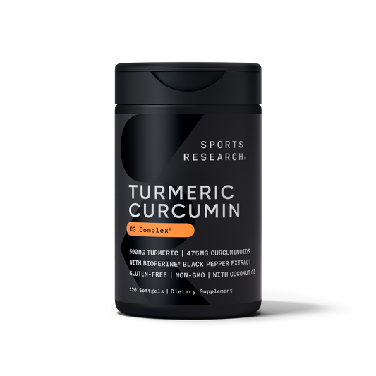 Turmeric Curcumin 120 Softgels Sports Research - frente