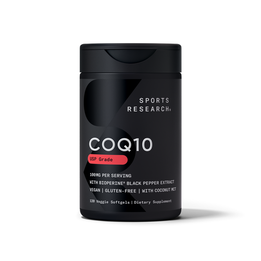 CoQ-10 100mg 120 Softgels Sports Research - frente