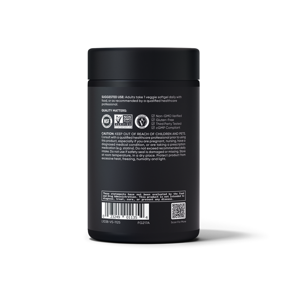 CoQ-10 100mg 120 Softgels Sports Research - lateral