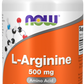 L-Arginine, 500 mg, 100 Cápsulas Vegetarianas