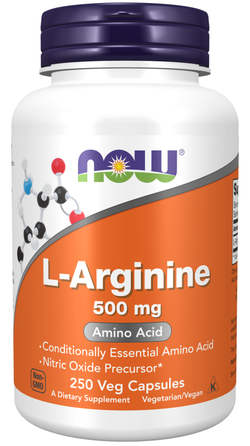 L-Arginine, 500 mg, 250 Cápsulas Vegetarianas