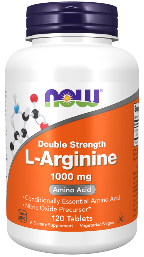 L-Arginine, 1000 mg, 120 Tablets de Força Dupla