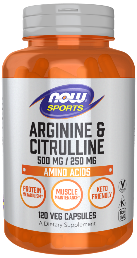 Arginina e Citrulina, 500 mg / 250 mg, 120 Cápsulas Vegetarianas