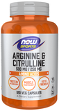Arginina e Citrulina, 500 mg / 250 mg, 120 Cápsulas Vegetarianas