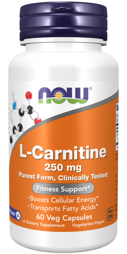 L-Carnitine, 250 mg, 60 Cápsulas Vegetarianas