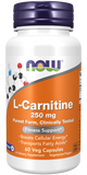 L-Carnitine, 250 mg, 60 Cápsulas Vegetarianas