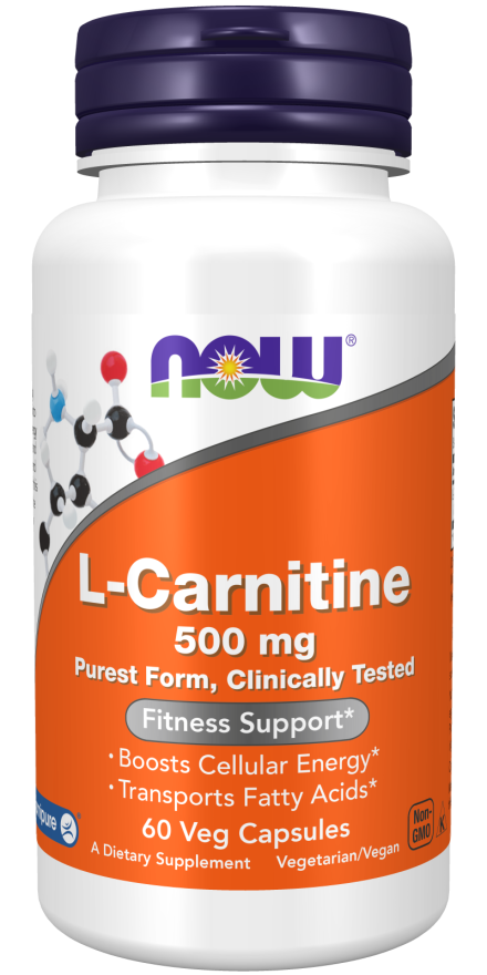 L-Carnitine, 500 mg, 60 Cápsulas Vegetarianas