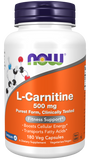 L-Carnitine, 500 mg, 180 Cápsulas Vegetarianas