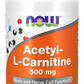 Acetyl-L-Carnitine, 500 mg, 50 Cápsulas Vegetarianas