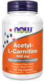 Acetyl-L-Carnitine 500 mg -100 Cápsulas Vegetarianas