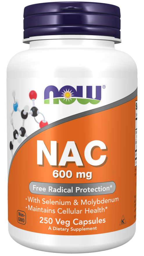 NAC, 600 mg, 250 Cápsulas Vegetarianas