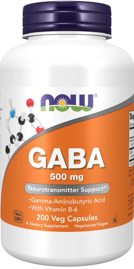 GABA, 500 mg, 200 Cápsulas Vegetarianas