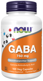 GABA, 750 mg, 100 Cápsulas Vegetarianas