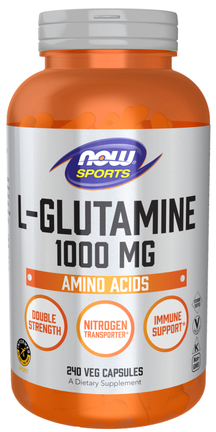 L-Glutamina, Força Dupla, 1000 mg, 240 Cápsulas Vegetarianas