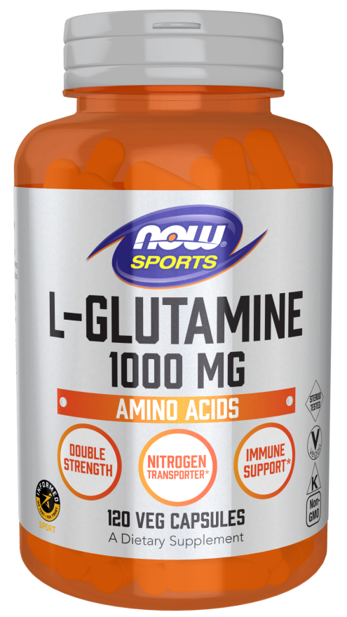 L-Glutamina, Força Dupla, 1000 mg, 120 Cápsulas Vegetarianas