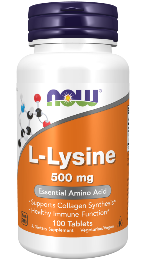 L-Lysine, 500 mg, 100 Tablets