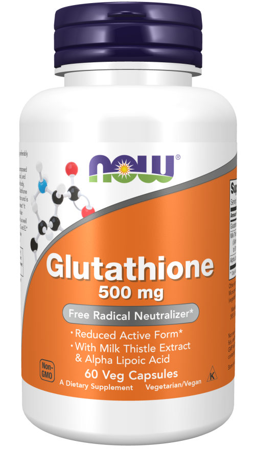 Glutathione, 500 mg, 60 Cápsulas Vegetarianas