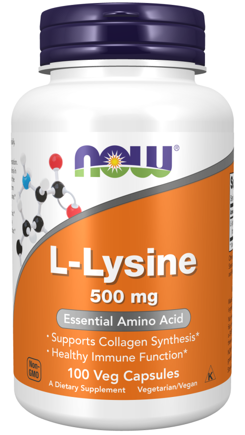 L-Lysine, 500 mg, 100 Cápsulas Vegetarianas