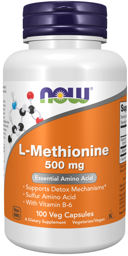 L-Methionine, 500 mg, 100 Cápsulas Vegetarianas